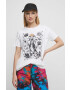 Medicine tricou din bumbac culoarea alb - Pled.ro