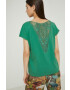 Medicine tricou din bumbac culoarea verde - Pled.ro