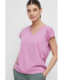 Medicine tricou din bumbac culoarea violet - Pled.ro