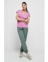 Medicine tricou din bumbac culoarea violet - Pled.ro