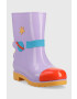 Melissa cizme copii Rain Boot + Fabula Inf culoarea violet - Pled.ro