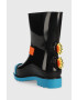 Melissa cizme copii Rain Boot + Fabula Inf culoarea negru - Pled.ro