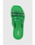 Melissa papuci AIRBUBBLE SLIDE AD femei culoarea verde M.33747.AK996 - Pled.ro