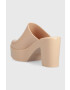 Melissa papuci MULE AD femei culoarea bej cu toc drept M.32233.AL350 - Pled.ro