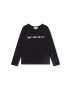 Michael Kors longsleeve copii culoarea negru cu imprimeu - Pled.ro