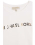 Michael Kors longsleeve copii culoarea alb cu imprimeu - Pled.ro