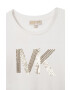 Michael Kors longsleeve din bumbac pentru copii culoarea alb - Pled.ro