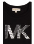 Michael Kors longsleeve din bumbac pentru copii culoarea negru - Pled.ro