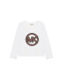 Michael Kors longsleeve din bumbac pentru copii culoarea alb - Pled.ro