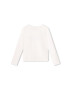 Michael Kors longsleeve din bumbac pentru copii culoarea alb cu imprimeu - Pled.ro