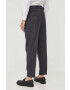 Michael Kors pantaloni de lana culoarea gri drept - Pled.ro