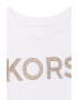 Michael Kors tricou de bumbac pentru copii culoarea alb - Pled.ro