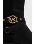 MICHAEL Michael Kors cizme Rory femei culoarea negru cu toc plat - Pled.ro