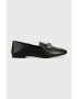 MICHAEL Michael Kors mocasini de piele Madelyn femei culoarea negru cu toc plat 40R3MDFP1L - Pled.ro