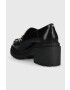 MICHAEL Michael Kors mocasini de piele Rocco femei culoarea negru cu platforma 40F3RCMP3L - Pled.ro