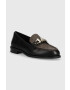 MICHAEL Michael Kors mocasini de piele Tiegan femei culoarea negru cu toc plat 40F3TGFP2L - Pled.ro