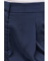 MICHAEL Michael Kors pantaloni femei culoarea albastru marin lat high waist - Pled.ro