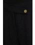 MICHAEL Michael Kors pantaloni femei culoarea albastru marin lat high waist - Pled.ro