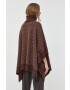 MICHAEL Michael Kors poncho din amestec de lana culoarea maro light - Pled.ro