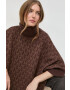 MICHAEL Michael Kors poncho din amestec de lana culoarea maro light - Pled.ro