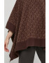 MICHAEL Michael Kors poncho din amestec de lana culoarea maro light - Pled.ro