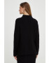 MICHAEL Michael Kors pulover de lana femei culoarea negru călduros cu turtleneck - Pled.ro