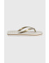 MICHAEL Michael Kors slapi Mk Flip Flop Stripe Eva femei culoarea bej cu toc plat - Pled.ro