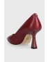 MICHAEL Michael Kors stilettos de piele Clara culoarea bordo 40F3CLMP1L - Pled.ro