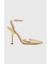 MICHAEL Michael Kors stilettos de piele Imani culoarea auriu 40S3IMHP1L - Pled.ro