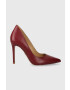 MICHAEL Michael Kors stilettos de piele Keke culoarea bordo 40F9KEHP1L - Pled.ro