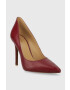 MICHAEL Michael Kors stilettos de piele Keke culoarea bordo 40F9KEHP1L - Pled.ro