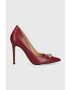 MICHAEL Michael Kors stilettos de piele Parker culoarea bordo 40F3PKHP1L - Pled.ro