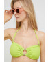 MICHAEL Michael Kors sutien de baie culoarea verde cupa usor rigidizata - Pled.ro