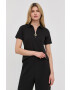 MICHAEL Michael Kors tricou femei culoarea negru cu guler - Pled.ro