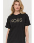 MICHAEL Michael Kors tricou din bumbac culoarea negru - Pled.ro