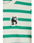 Mini Rodini tricou de bumbac pentru copii culoarea verde modelator - Pled.ro