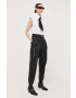 Miss Sixty pantaloni femei culoarea negru drept high waist - Pled.ro