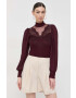 Morgan bluza femei culoarea bordo neted - Pled.ro