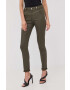 Morgan pantaloni femei culoarea verde mulata medium waist - Pled.ro