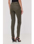 Morgan pantaloni femei culoarea verde mulata medium waist - Pled.ro