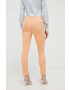 Morgan pantaloni femei culoarea portocaliu mulata high waist - Pled.ro