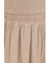 Morgan pantaloni scurti femei culoarea bej neted high waist - Pled.ro