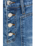 Morgan pantaloni scurti jeans femei neted high waist - Pled.ro