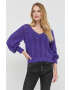 Morgan pulover din amestec de lana femei culoarea violet light - Pled.ro