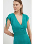 Morgan rochie culoarea verde midi evazati - Pled.ro