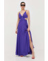 Morgan rochie culoarea violet maxi evazati - Pled.ro