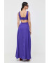 Morgan rochie culoarea violet maxi evazati - Pled.ro