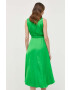 Morgan rochie culoarea verde midi evazati - Pled.ro