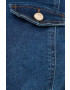 Morgan salopeta jeans culoarea albastru marin cu guler - Pled.ro