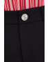 Mos Mosh pantaloni scurti femei culoarea negru neted high waist - Pled.ro